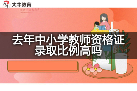 中小学教师资格证录取比例