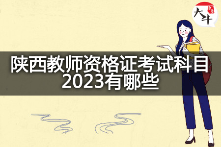 陕西教师资格证考试科目2023