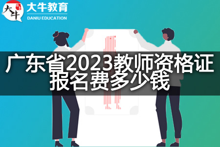 广东省2023教师资格证报名费