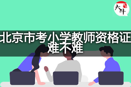 北京市考小学教师资格证