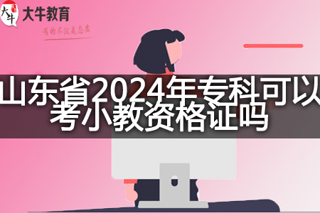 山东省2024年专科考小教资格证