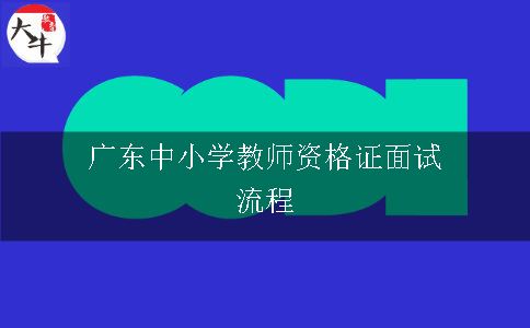 广东中小学教师资格证面试