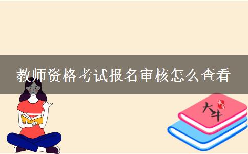 教师资格考试报名审核怎么查看