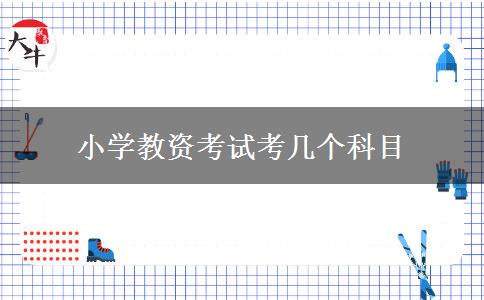 小学教资考试考几个科目