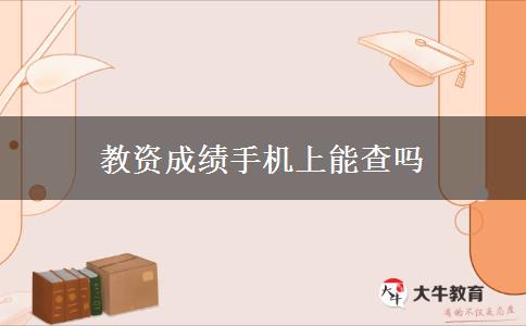 教资成绩手机上能查吗