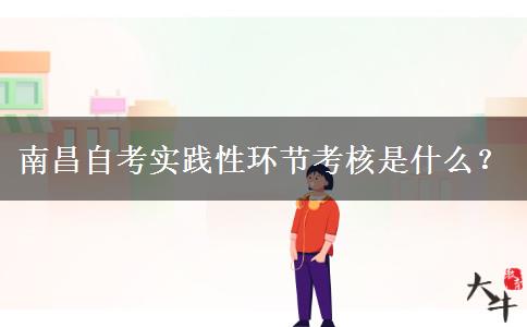 南昌自考实践性环节考核是什么？