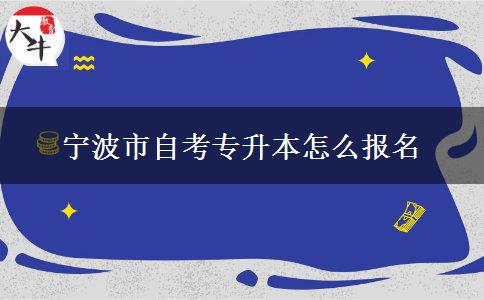 宁波市自考专升本怎么报名