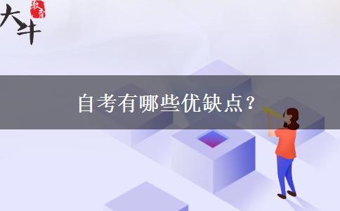 自考有哪些优缺点？