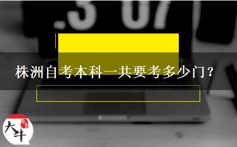 株洲自考本科一共要考多少门？