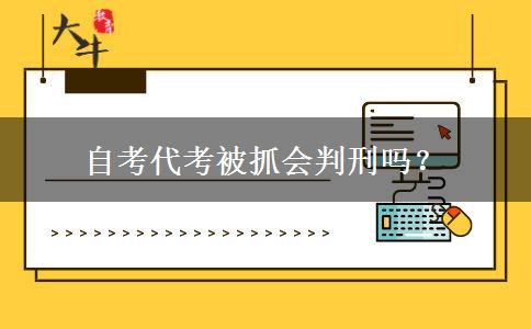 自考代考被抓会判刑吗？