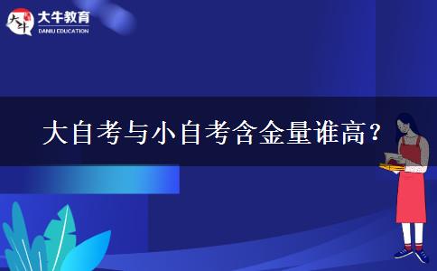 大自考与小自考含金量谁高？