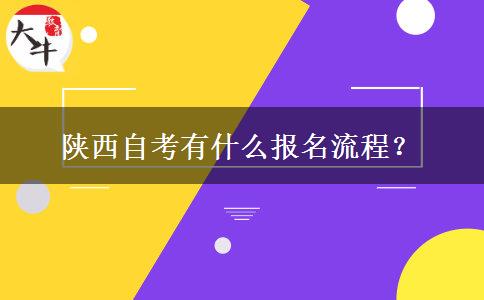 陕西自考有什么报名流程？