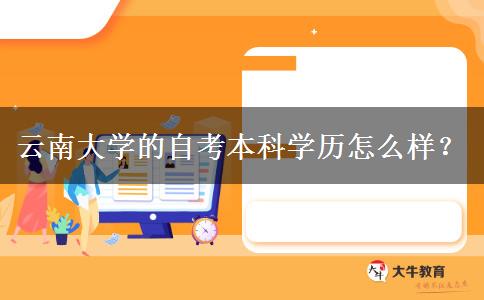 云南大学的自考本科学历怎么样？