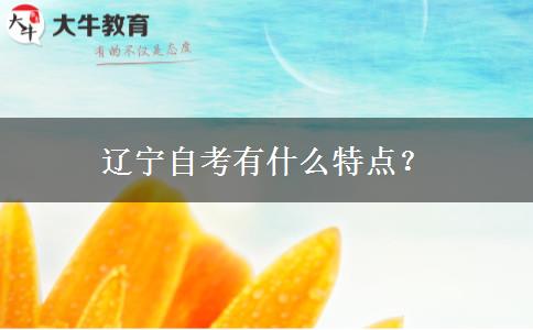 辽宁自考有什么特点？