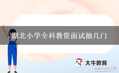 湖北小学全科教资面试抽几门