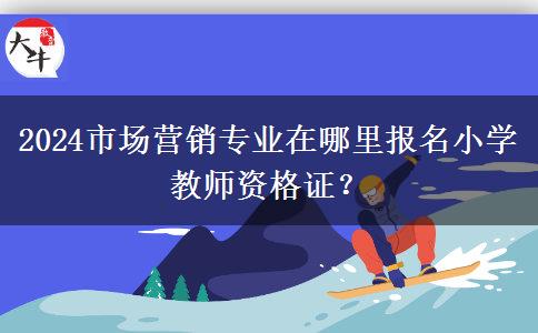 2024市场营销专业在哪里报名小学教师资格证？