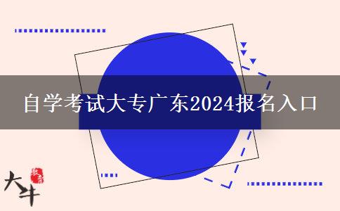 自学考试大专广东2024报名入口