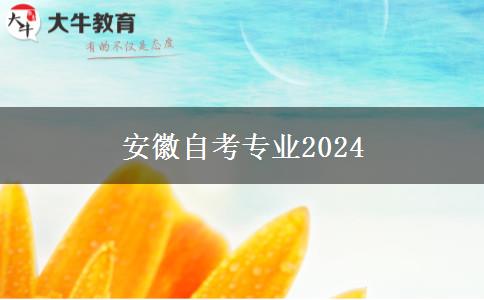 安徽自考专业2024