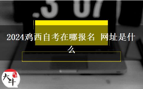 2024鸡西自考在哪报名 网址是什么