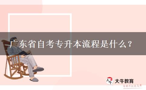 广东省自考专升本流程是什么？