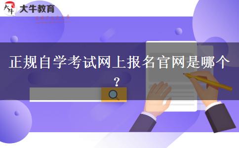 正规自学考试网上报名官网是哪个？