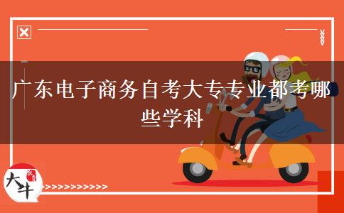 广东电子商务自考大专专业都考哪些学科