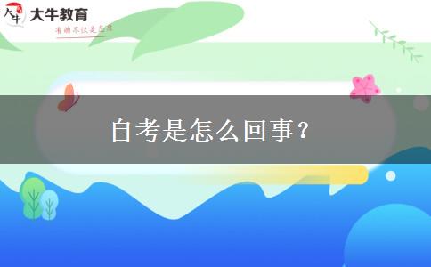 自考是怎么回事？