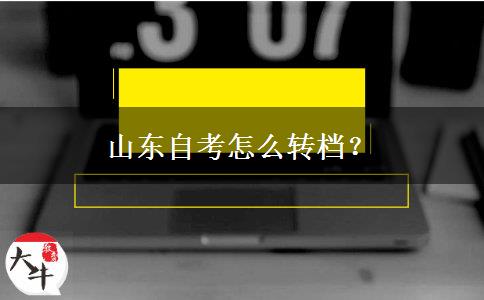 山东自考怎么转档？