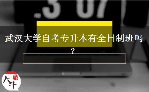 武汉大学自考专升本有全日制班吗？