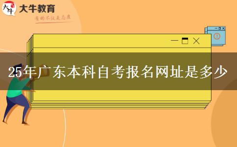 25年广东本科自考报名网址是多少