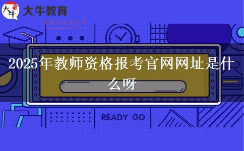 2025年教师资格报考官网网址是什么呀